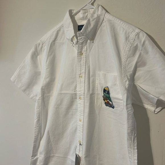 Mens Polo by Ralph Lauren White Casual Button Down Shirt - Picture 4 of 8